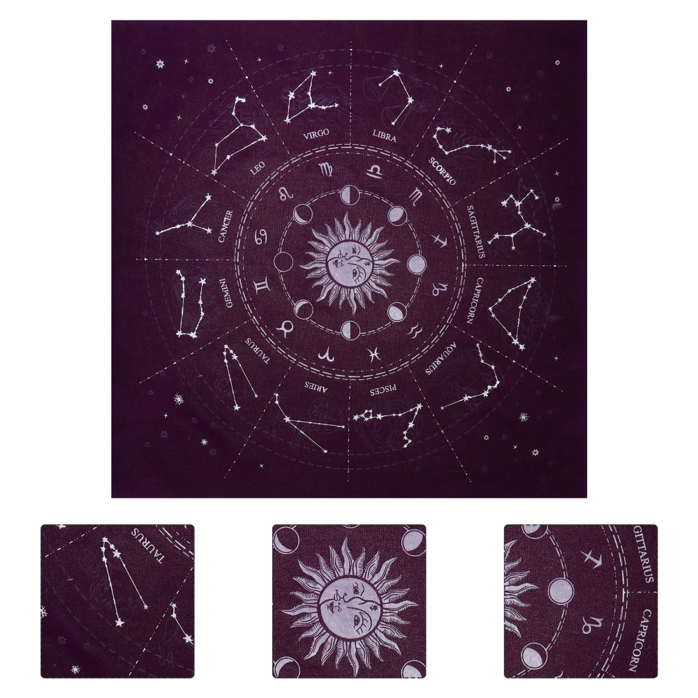 1pc Astrology Tarot Divination Cloth Tablecloth Constellations Tablecloth