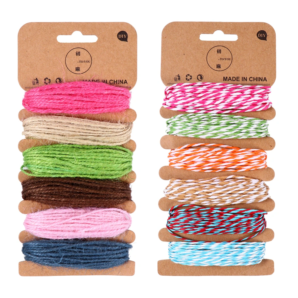 2 Sets DIY Crafts Rope DIY Weave Rope Weaving Thread Chic Braided Thread