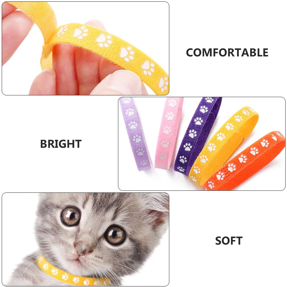 12Pcs Pet Collar Decorative Pet Collar Cat Dog Accessory Random Color