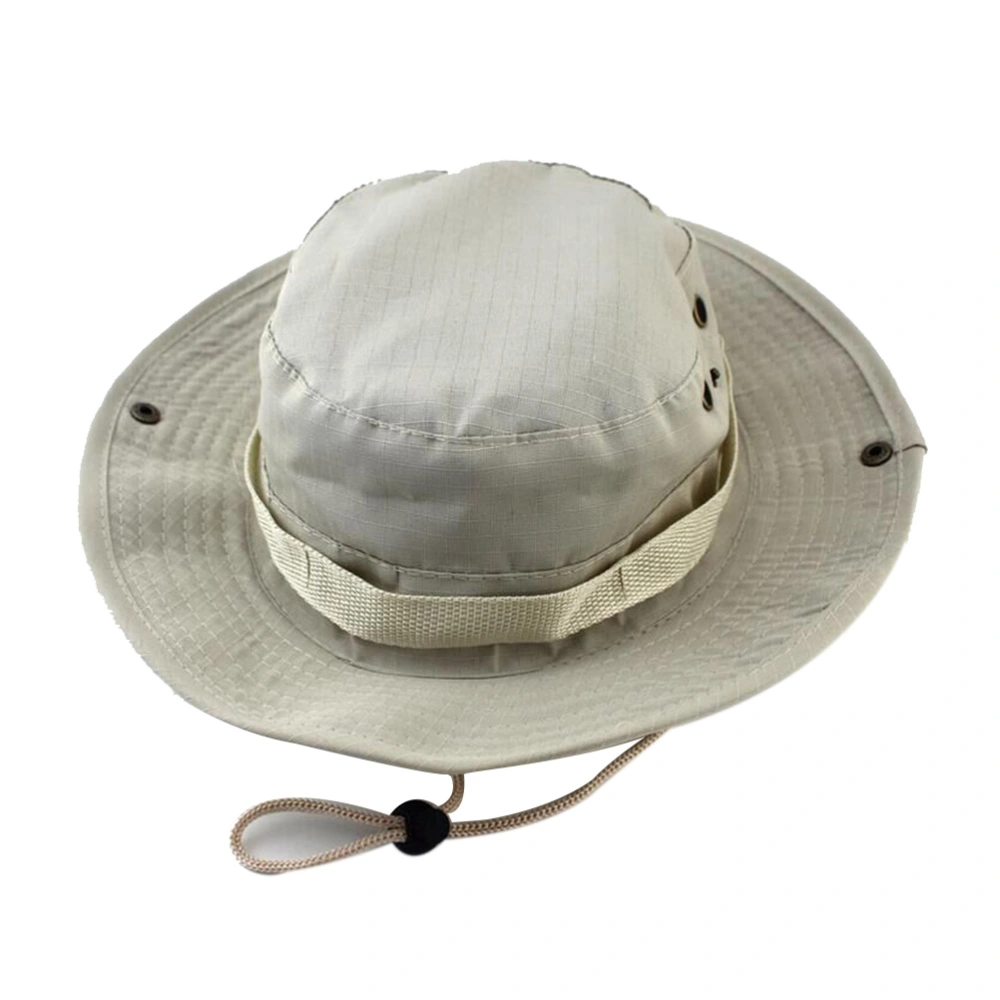 The Boonie Bucket Hat Hiking Fishing Bush for Outdoor Activites (Beige)