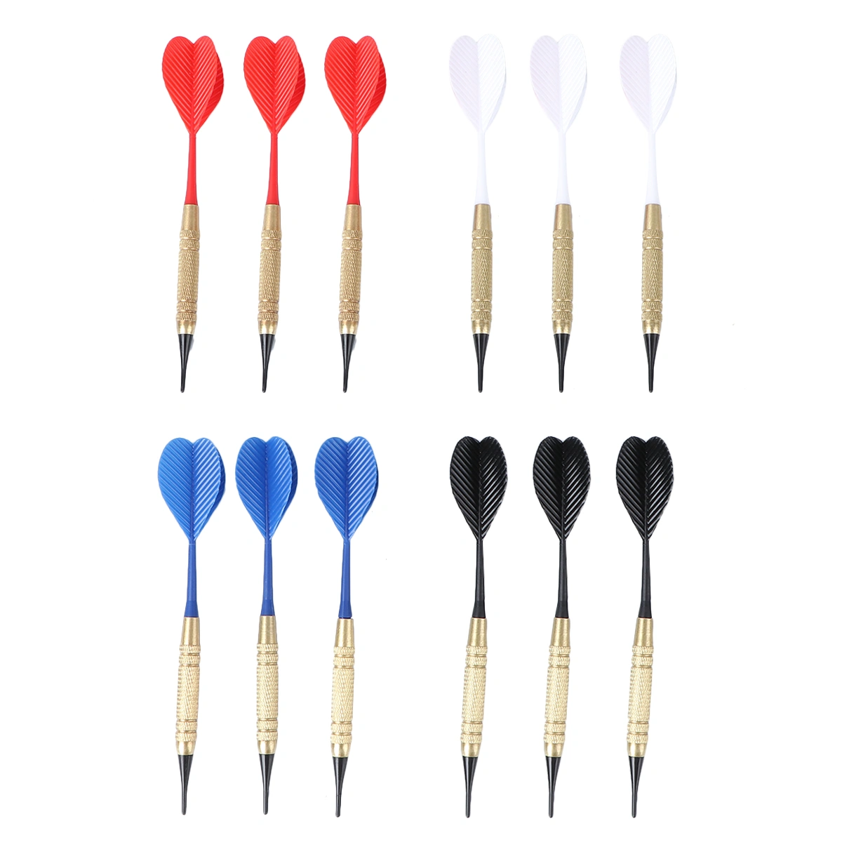 12pcs Darts Set Indoor Safe Dart Plaything Sports Supplies Electron Darts Set