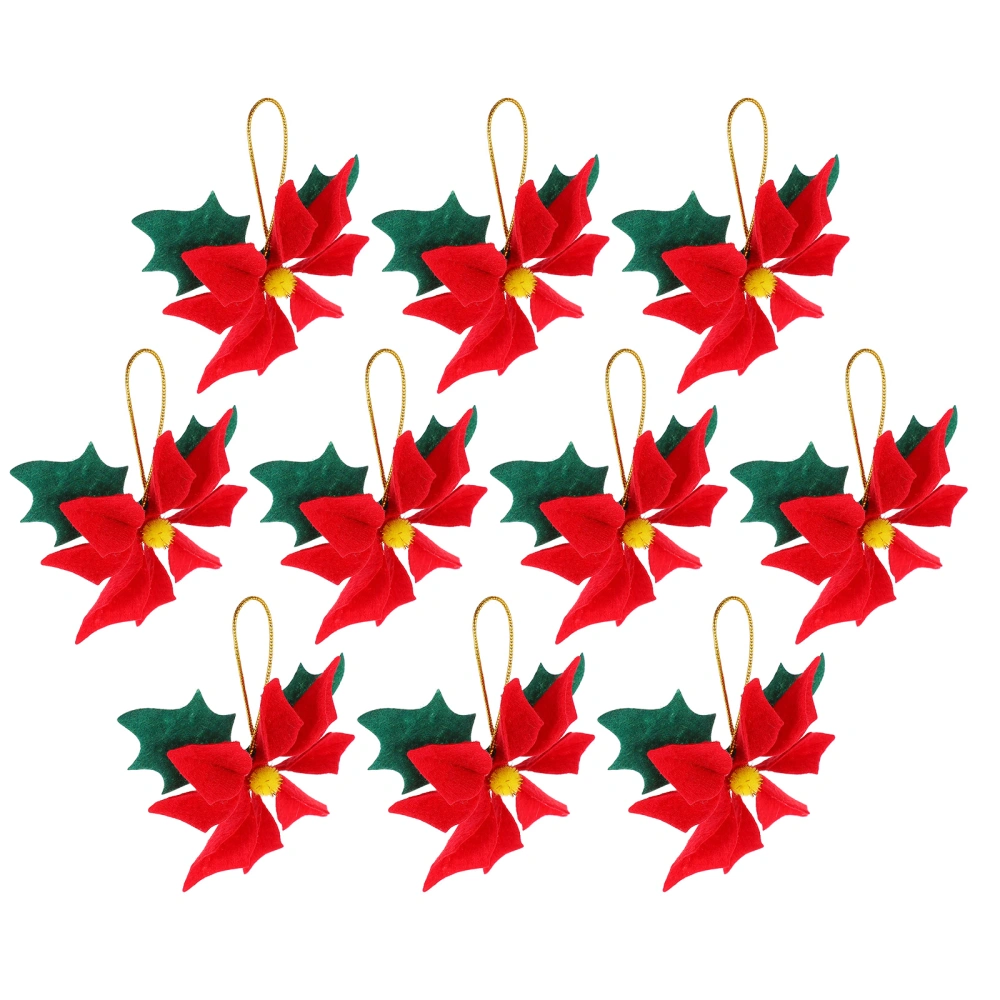 10pcs Christmas Flower Decor Xmas Tree Flower Xmas Tree Decor Party Flower Props