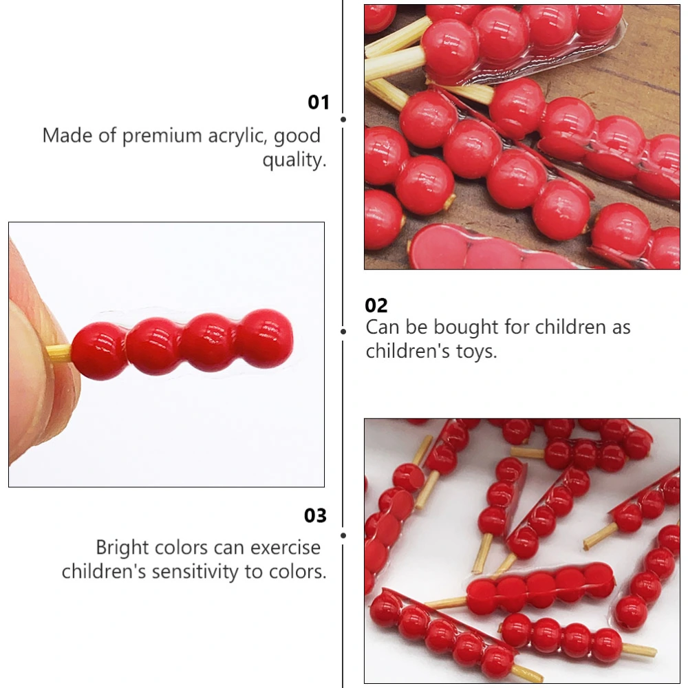 12Pcs Simulation Candied Haws Creative Children Photography Props (Random Size)