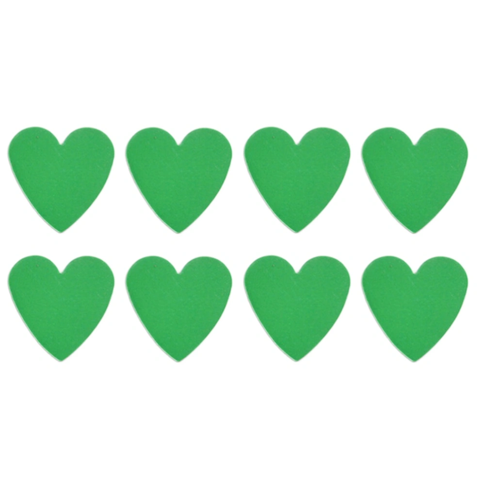 10PCS 30 x 2.2 mm Lovely Color Heart Magnetic Stickers Fridge Magnets Board Stickers Children Toys(Green)