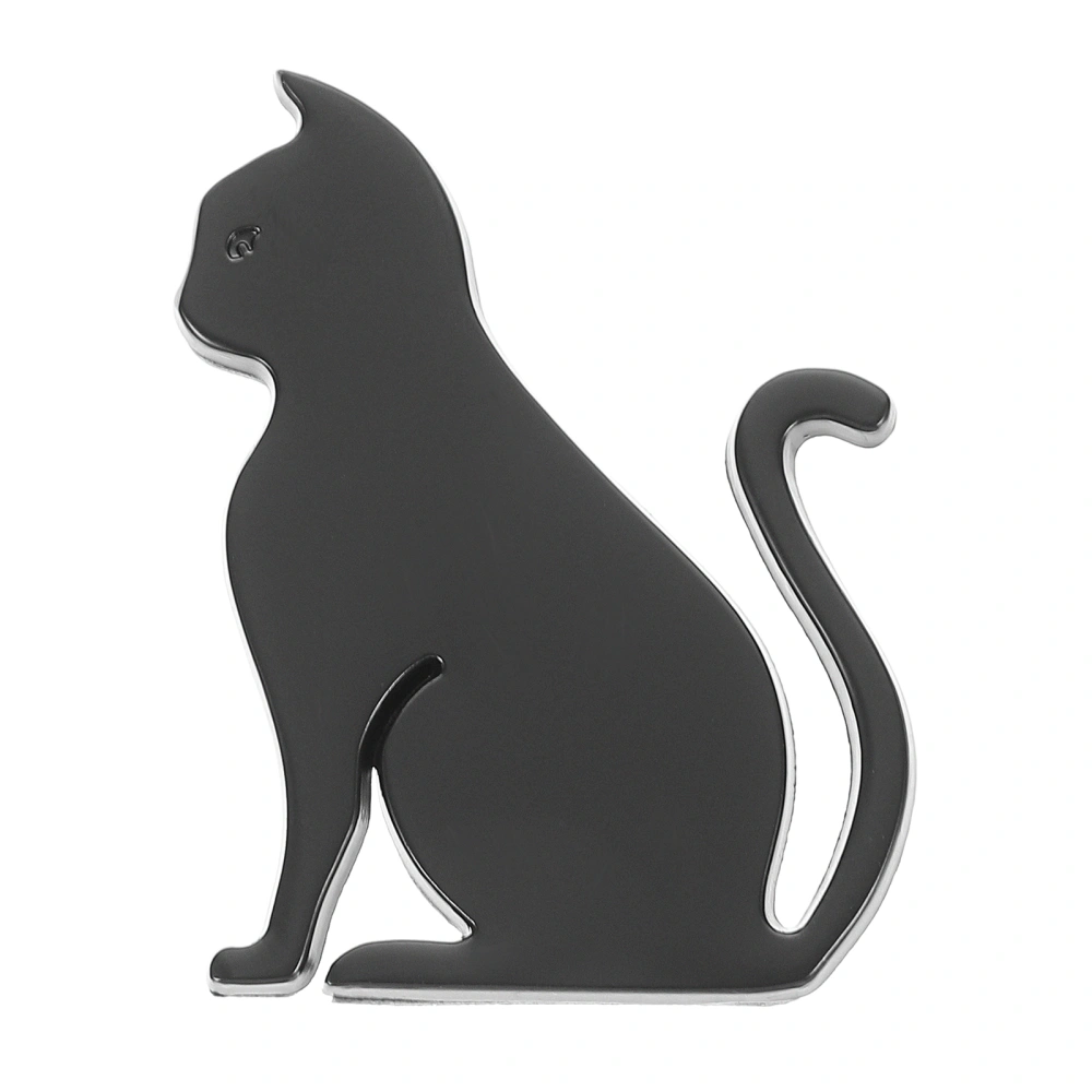 Cat Car Decal Personalized Car Decals 3D Metal Cat Decal Car Motorcycles Styling Emblem Decal