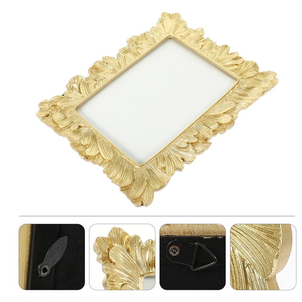 Resin Picture Frame Retro Photo Frame European Style Photo Frame Desktop Decor