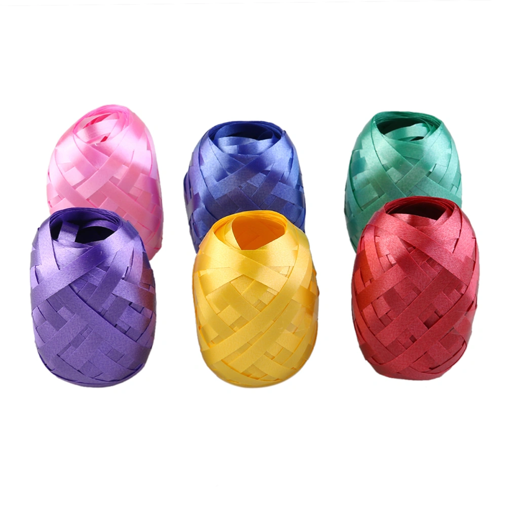 12PC Balloon Ribbon Fastener Gift Decorative String Package Ribbon for Decoration Party Wedding (Mixed Color)