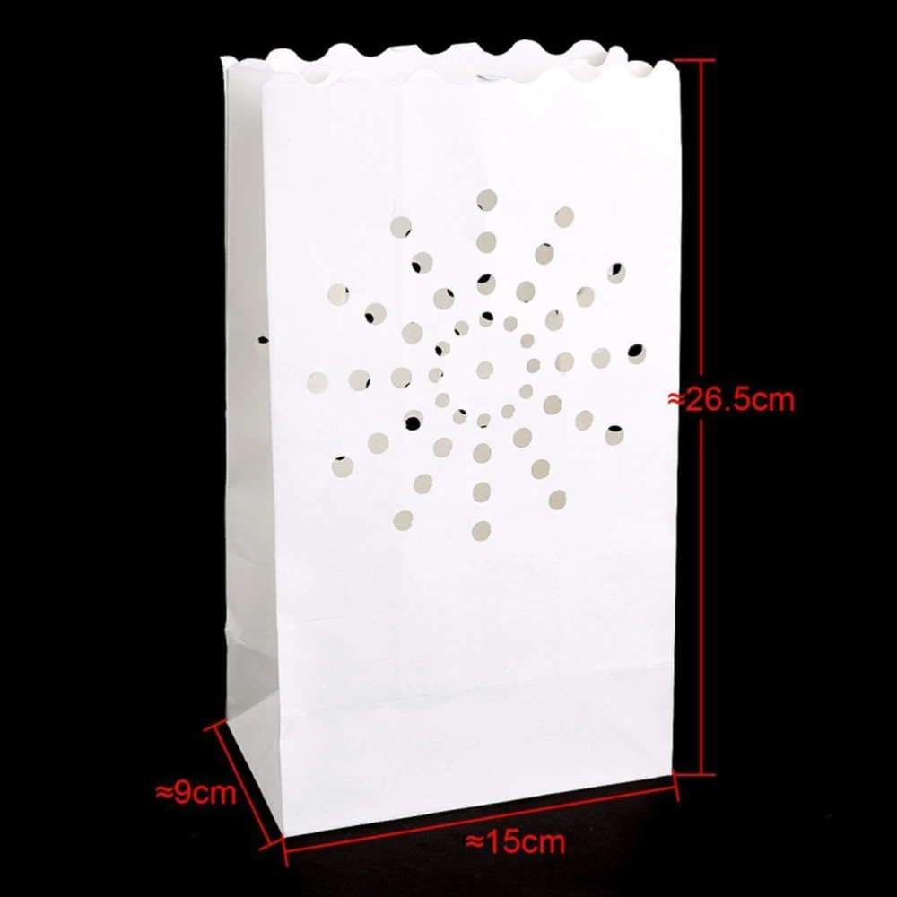 10pcs Sun Candle Paper Bag Lantern Lampshade Wedding Path Decor Birthday Accessory