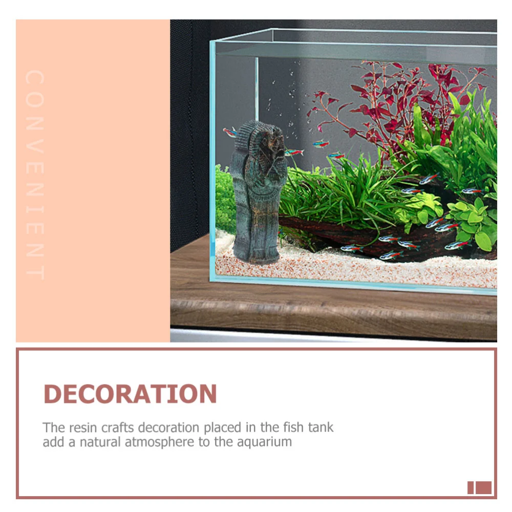 3pcs Aquarium Resin Mummy Landscape Decoration Ornaments Mummy Decorations