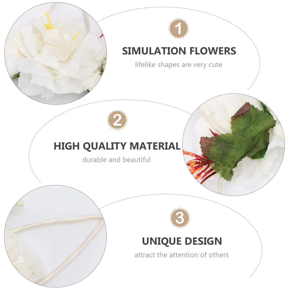 1Pc Hair Creative Hair Decoration Simulation Flower Headband for Party