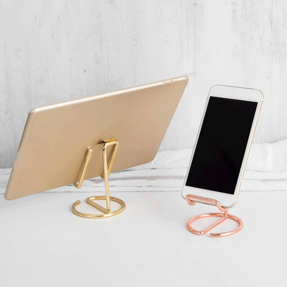4Pcs Portable Iron Phone Stand Durable Iron Phone Holder Practical Phone Bracket