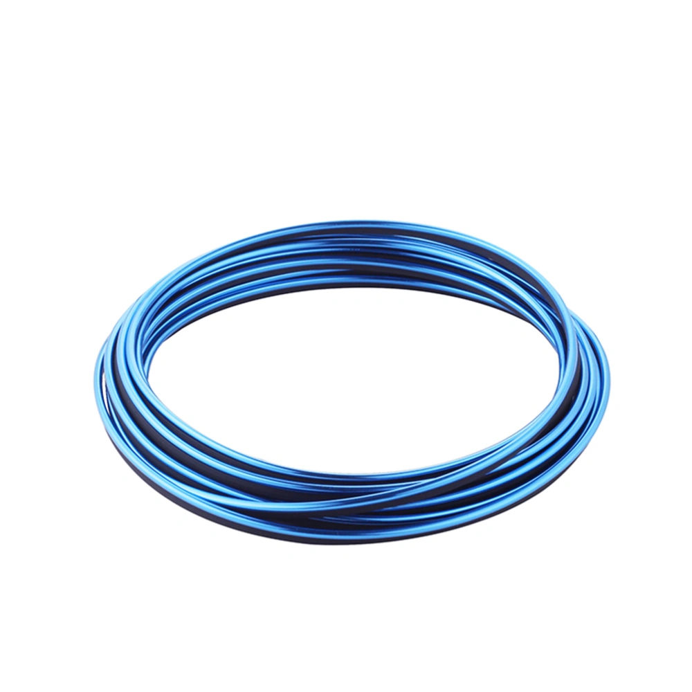 5M DIY Universal Automobile Car Motor Interior Exterior Decoration Plated Moulding Trim Strip Line (Blue)