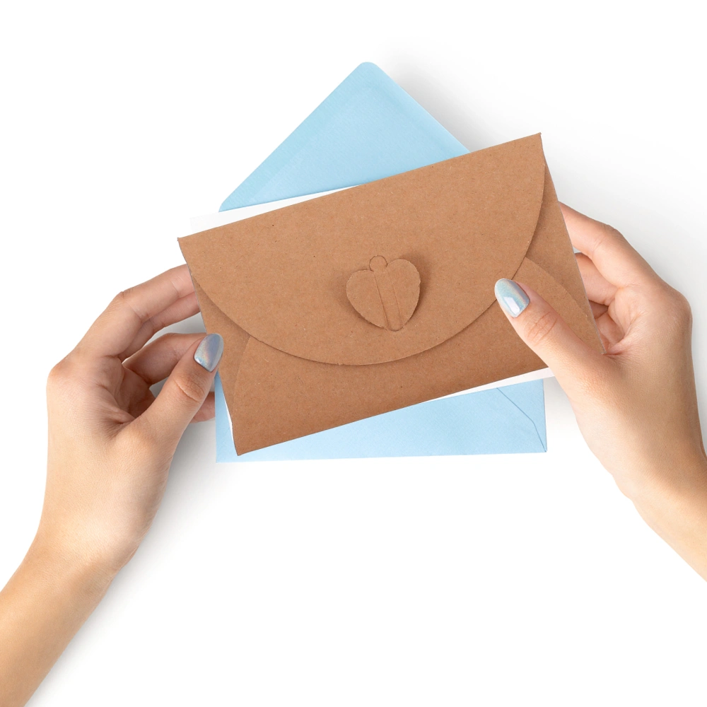 40Pcs Mini Envelopes Multi-function Vintage Envelopes Kraft Gift Envelopes Letter Accessory