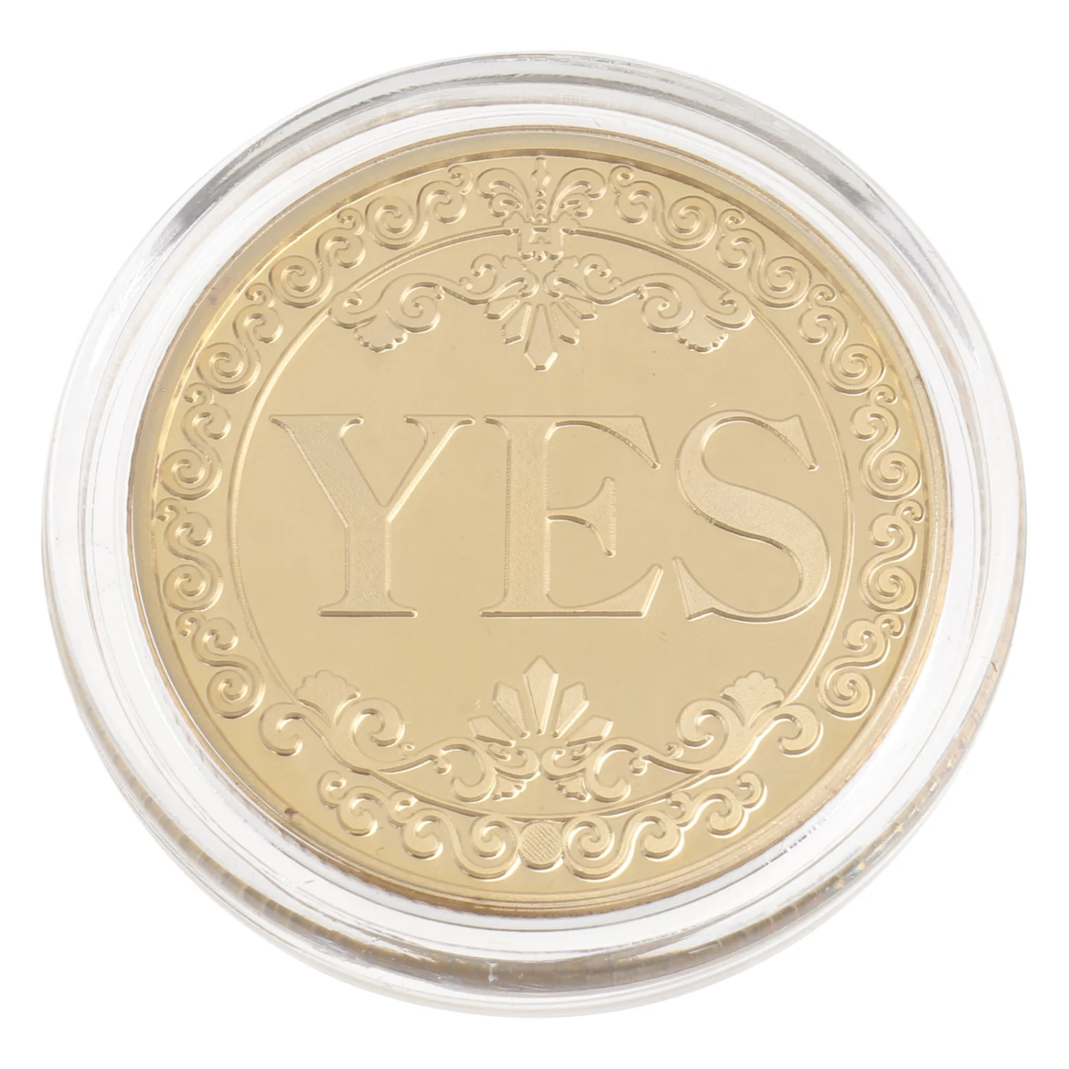1Pc Gold-plated Coin Toy Good Fortune Gold Chic Commemorative Coin Golden