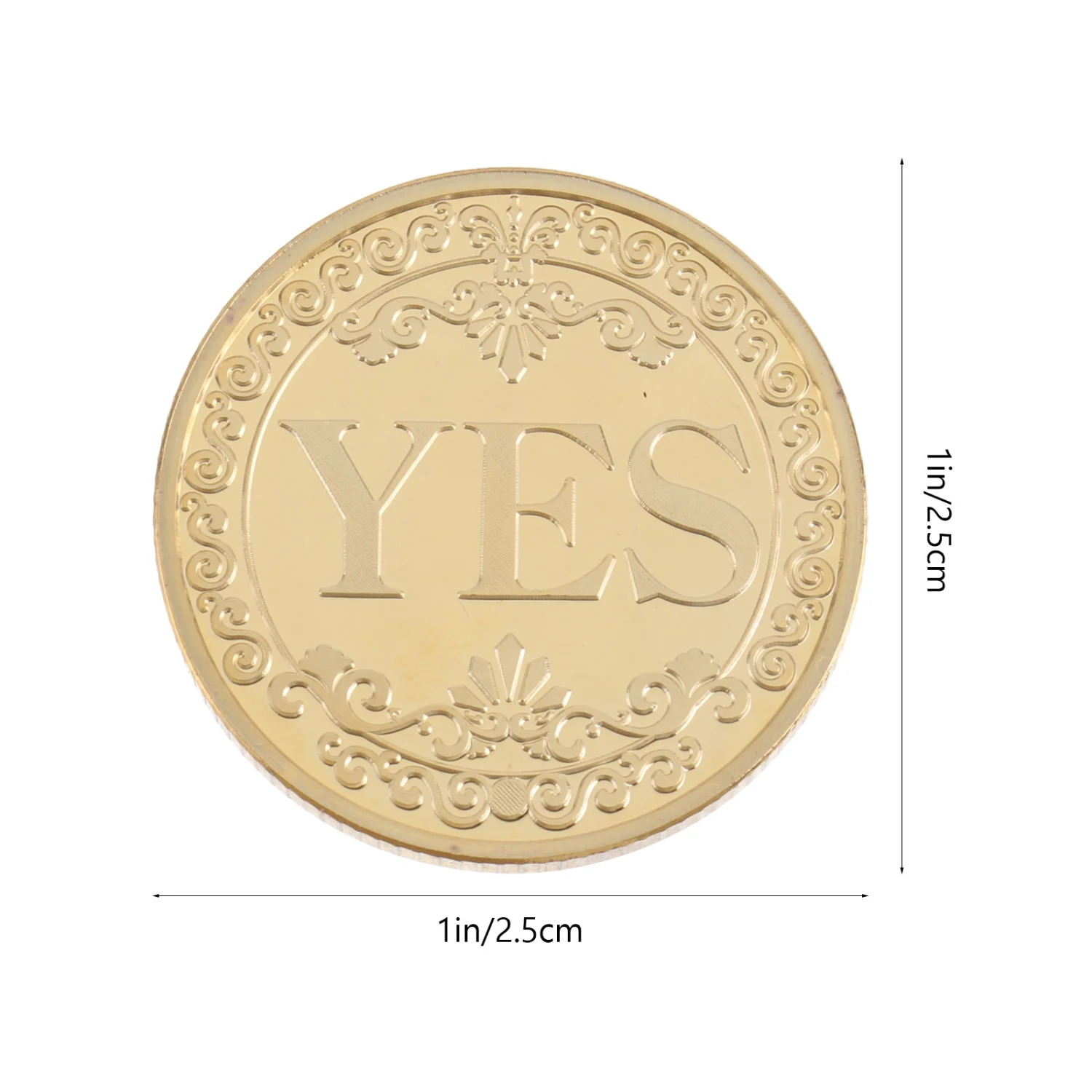 1Pc Gold-plated Coin Toy Good Fortune Gold Chic Commemorative Coin Golden