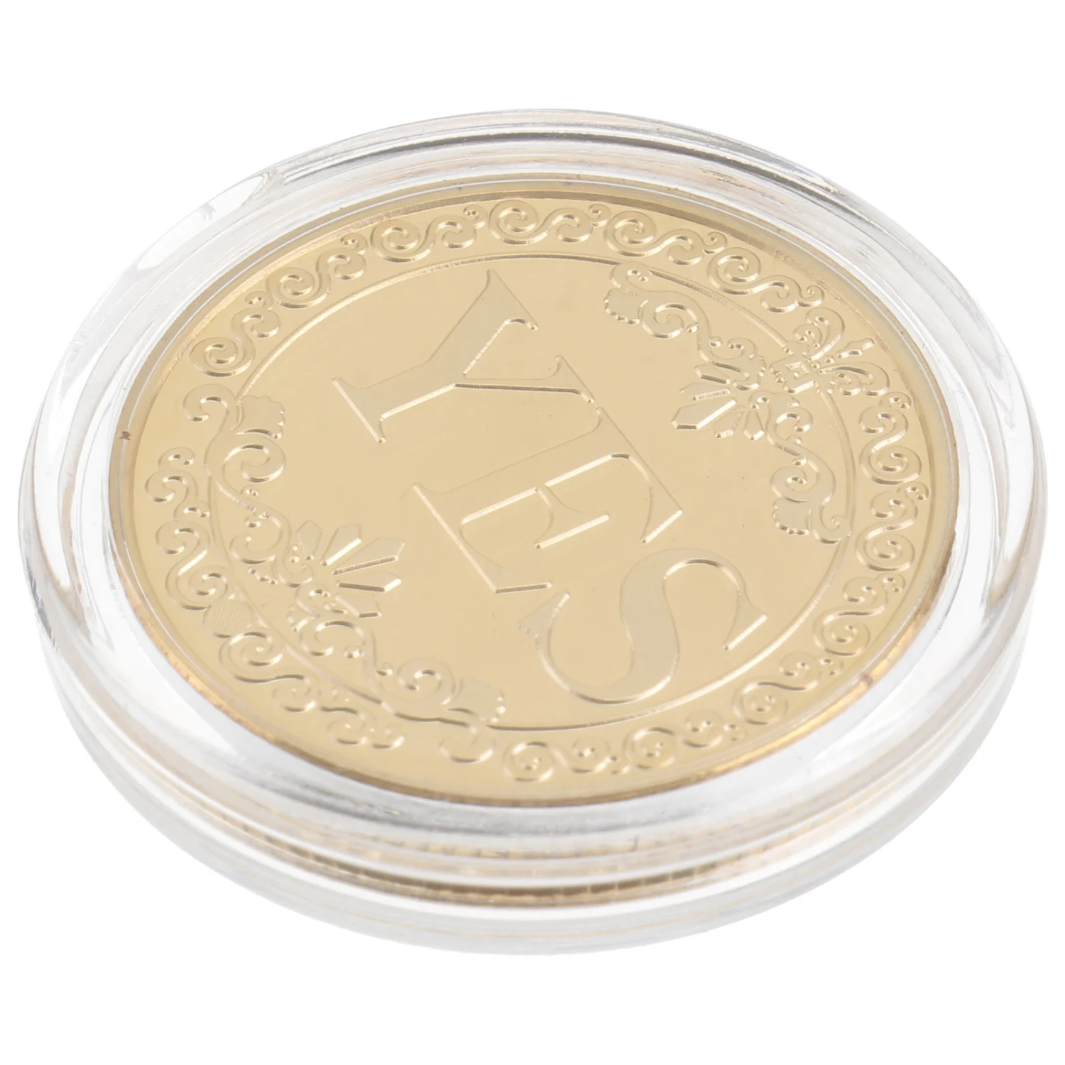 1Pc Gold-plated Coin Toy Good Fortune Gold Chic Commemorative Coin Golden