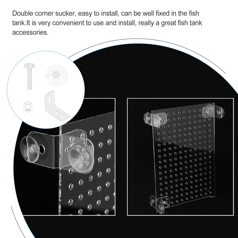 1 Set Aquarium Fish Tank Acrylic Divider Isolation Board for Mixed Breeding