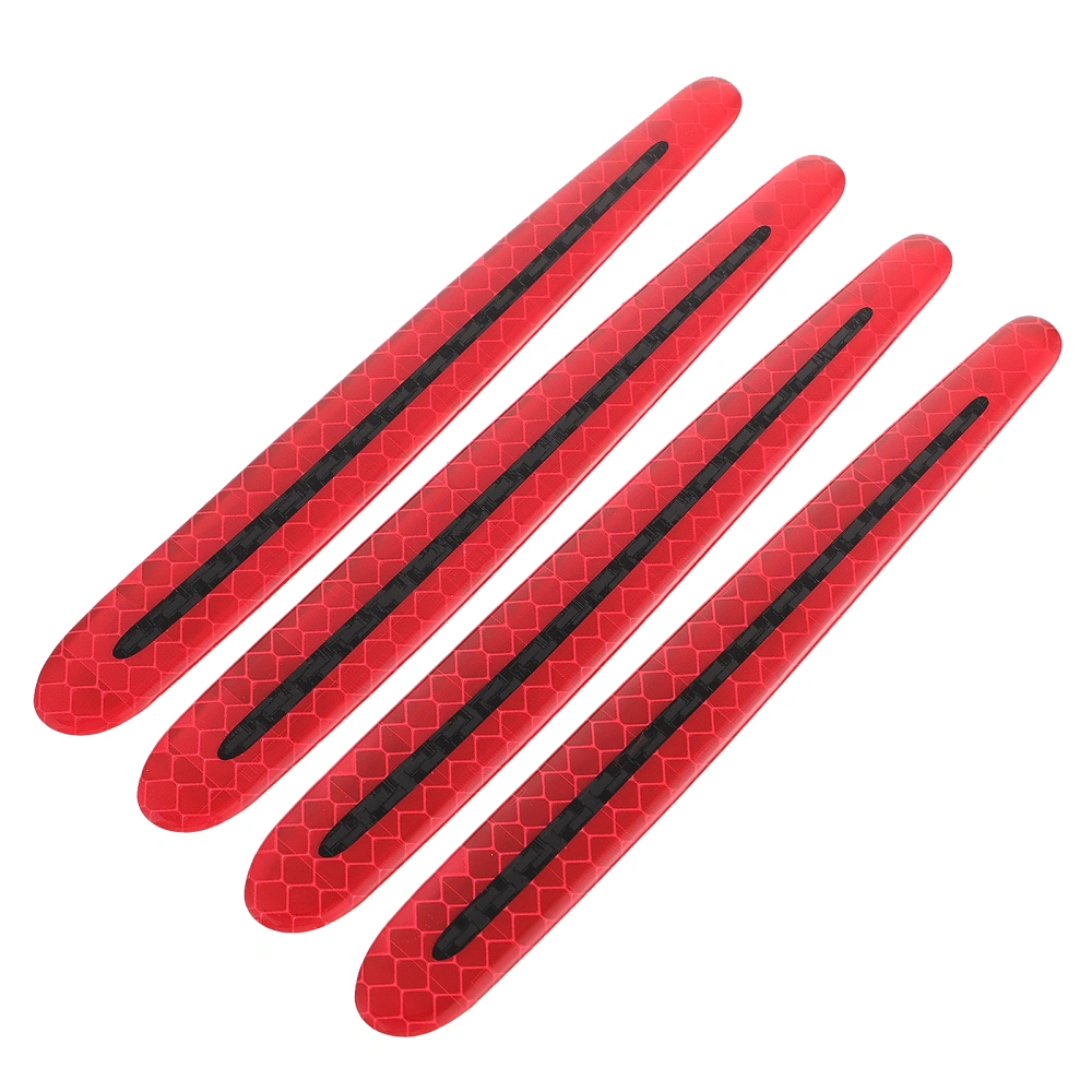 2 Sets Car Handle Protective Film Car Door Sticker Carbon Fiber Scratches Cover