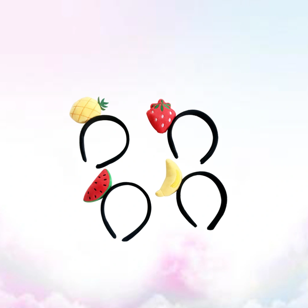 4PCS Per Set Small Fresh Style Fruit Pineapple Watermelon Headband