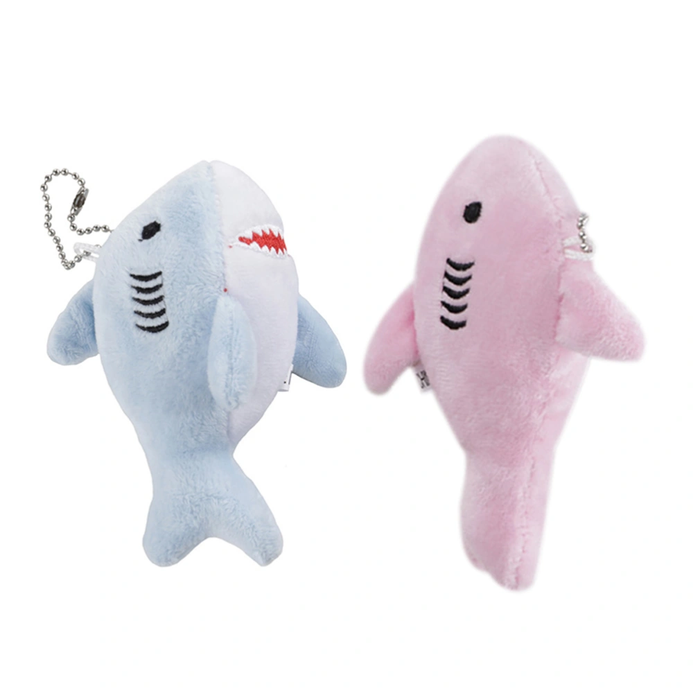 Cartoon Bag Pendant Cute Shark Doll Hanging Decor Plush Key Chain Pendant