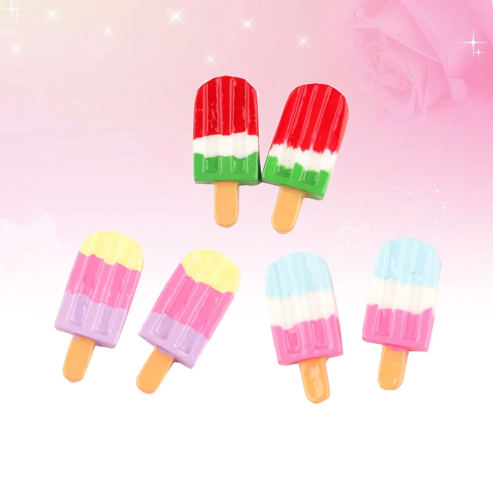 21pcs Ice Cream DIY Resin Craft Phone Shell Accessories Miniature Resin DIY Decoration Flatback Resin Lovely Ice Cream Scrapbooking Crafts