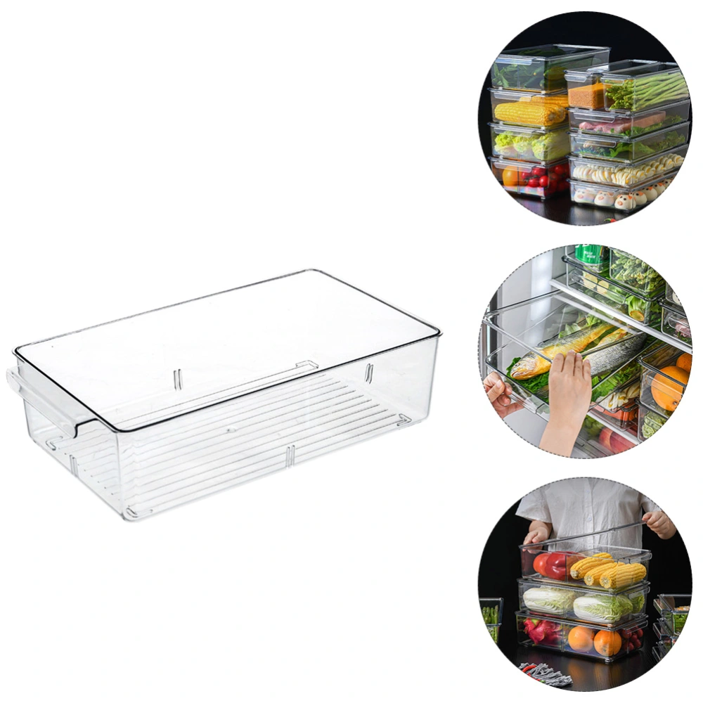 1pc Food Preservation Box Storage Box Transparent Fruit Storage Box with Lid