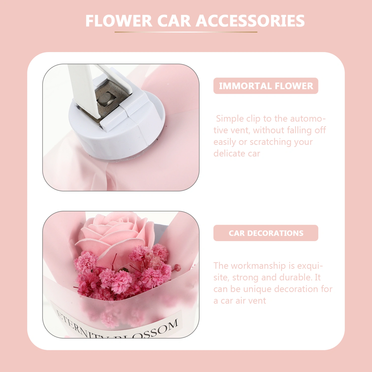 Flower Car Air Freshener Car Interior Accessories Car Air Freshener Vent Clip