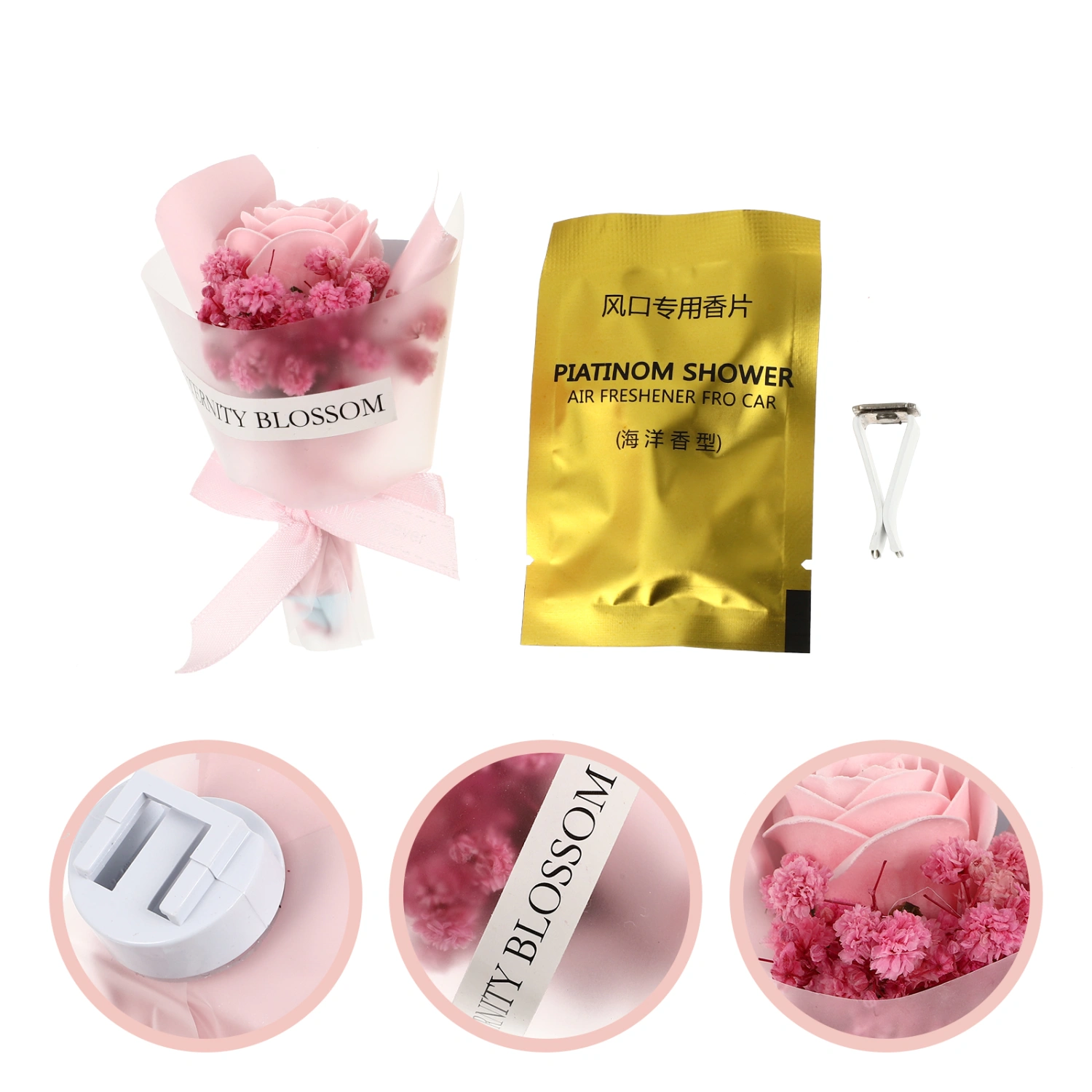 Flower Car Air Freshener Car Interior Accessories Car Air Freshener Vent Clip