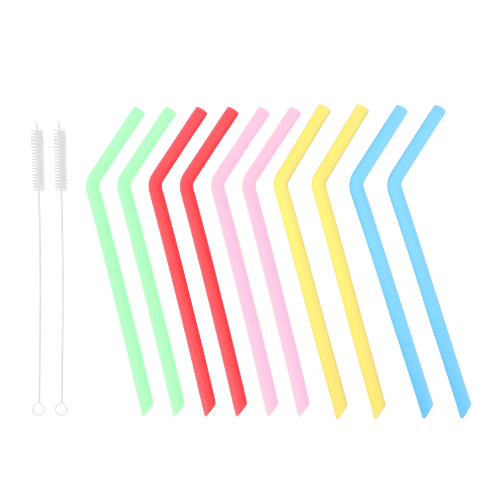 1 Set of Food Grade Straws Environmental Friendly Straws Silicone Straws