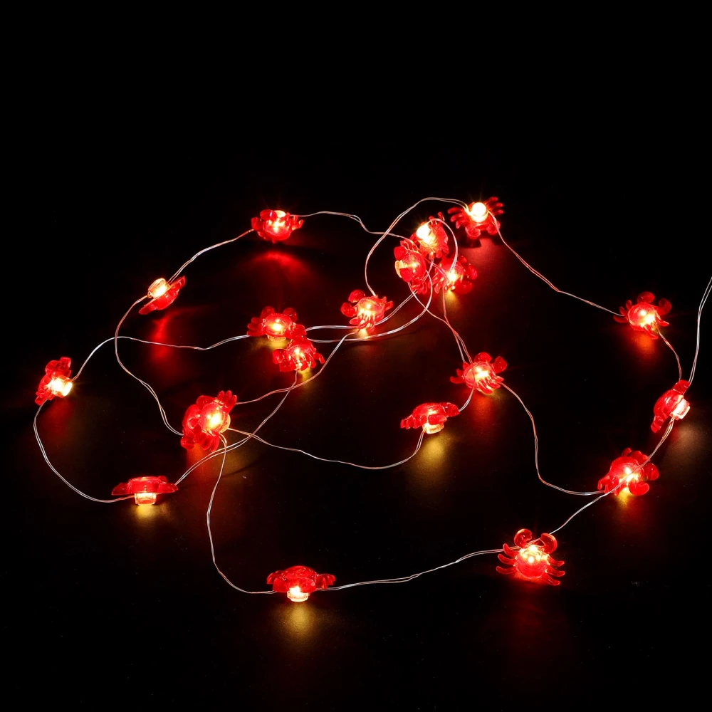 20 LED Creative Lamp String Interesting String Light Crab Modeling String Light