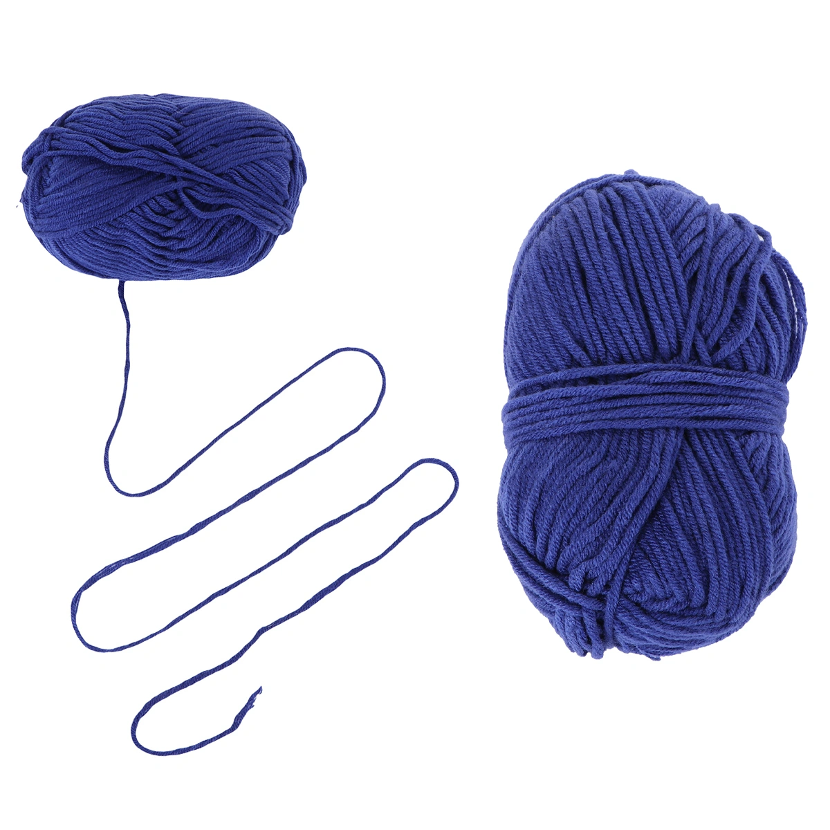 50g Milk Cotton Yarn Cotton Chunky Hand-woven Crochet Knitting Wool Yarn Warm Yarn for Sweaters Hats Scarves DIY (Blueviolet)