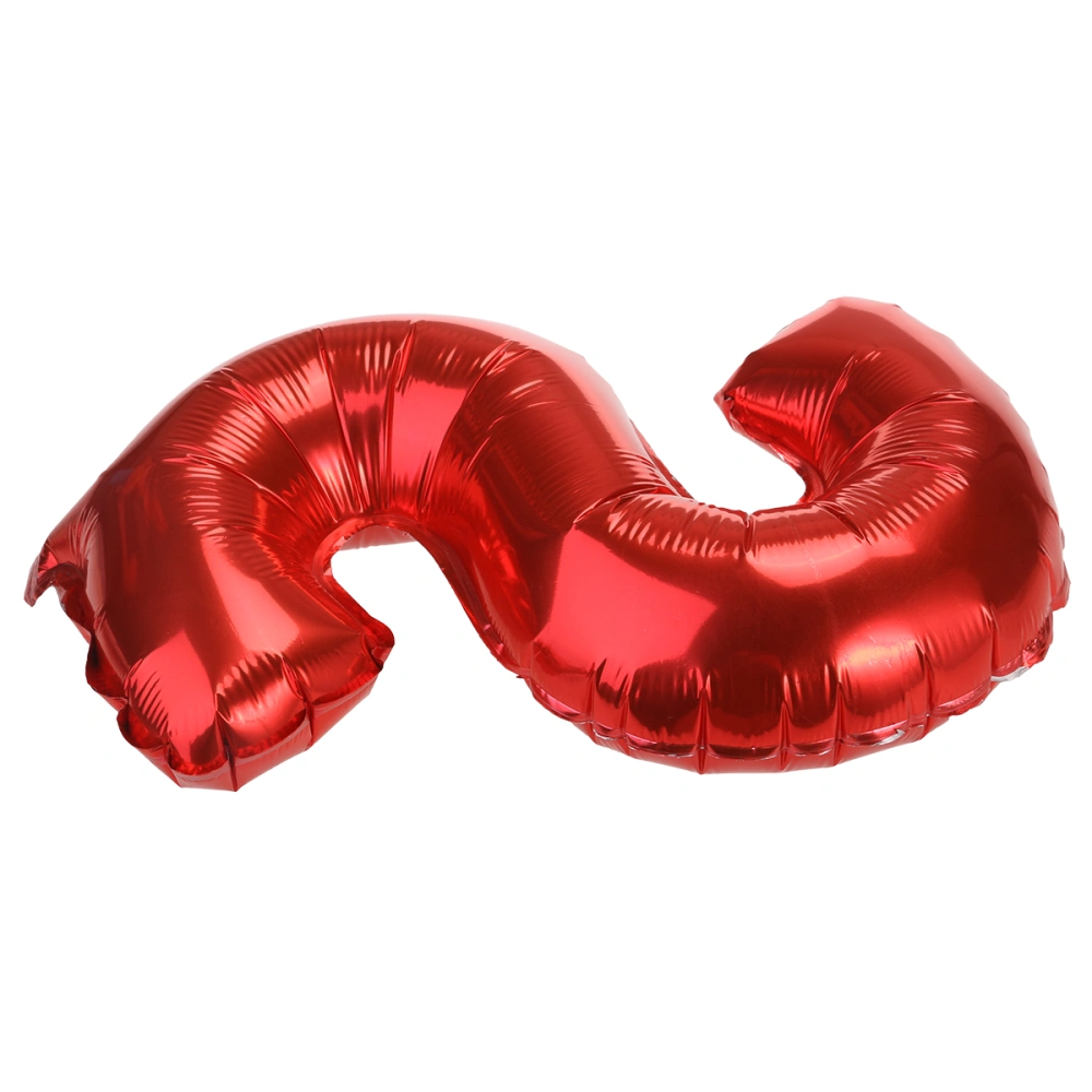 16-inch Wedding Foil Balloon Romantic Alphabet Letter Mylar Balloons for Valentin's Day Engagement Wedding Birthday Party Decoration (Red S)