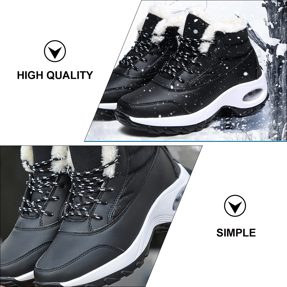 1 Pair Fashion Winter Woman Snow Boots Warm Air Cushion Snow Boots