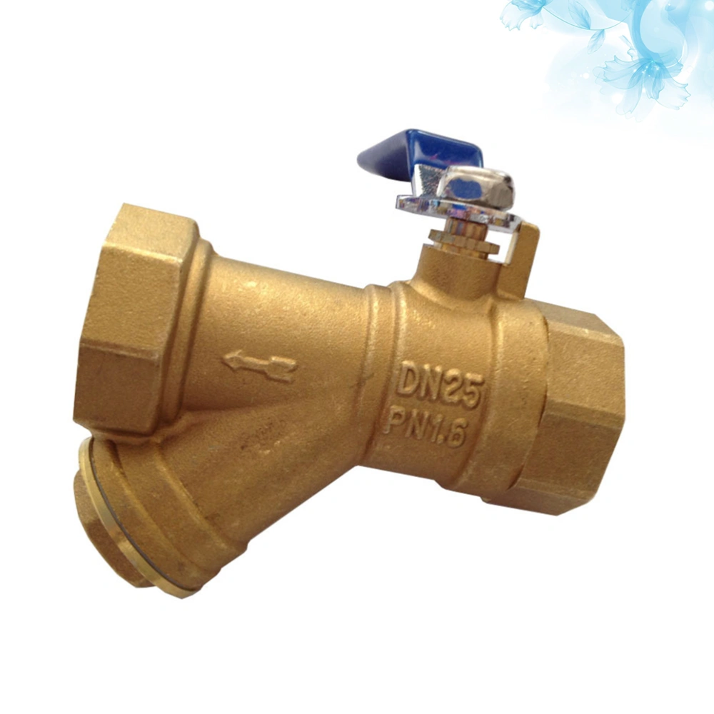 Y Type Brass Strainer Filter Ball Connector 1 Inch DN25 Female Thread for Water Gas Oil Separation Tool