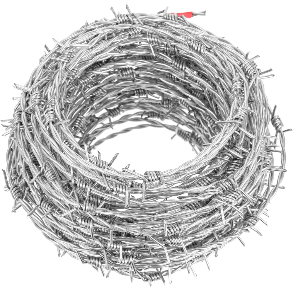 1 roll of Barbed Wire Fence Protective Wire Net Garden Wire Fence Garden Netting