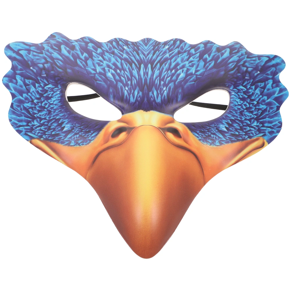 1Pc Halloween Bird Shaped Mask Decor Role Play Mask Wings Props Masquerade Punk Mask Wings Horror Mask Wings Decor Carnival Party Supplies for Party Decor (Blue)