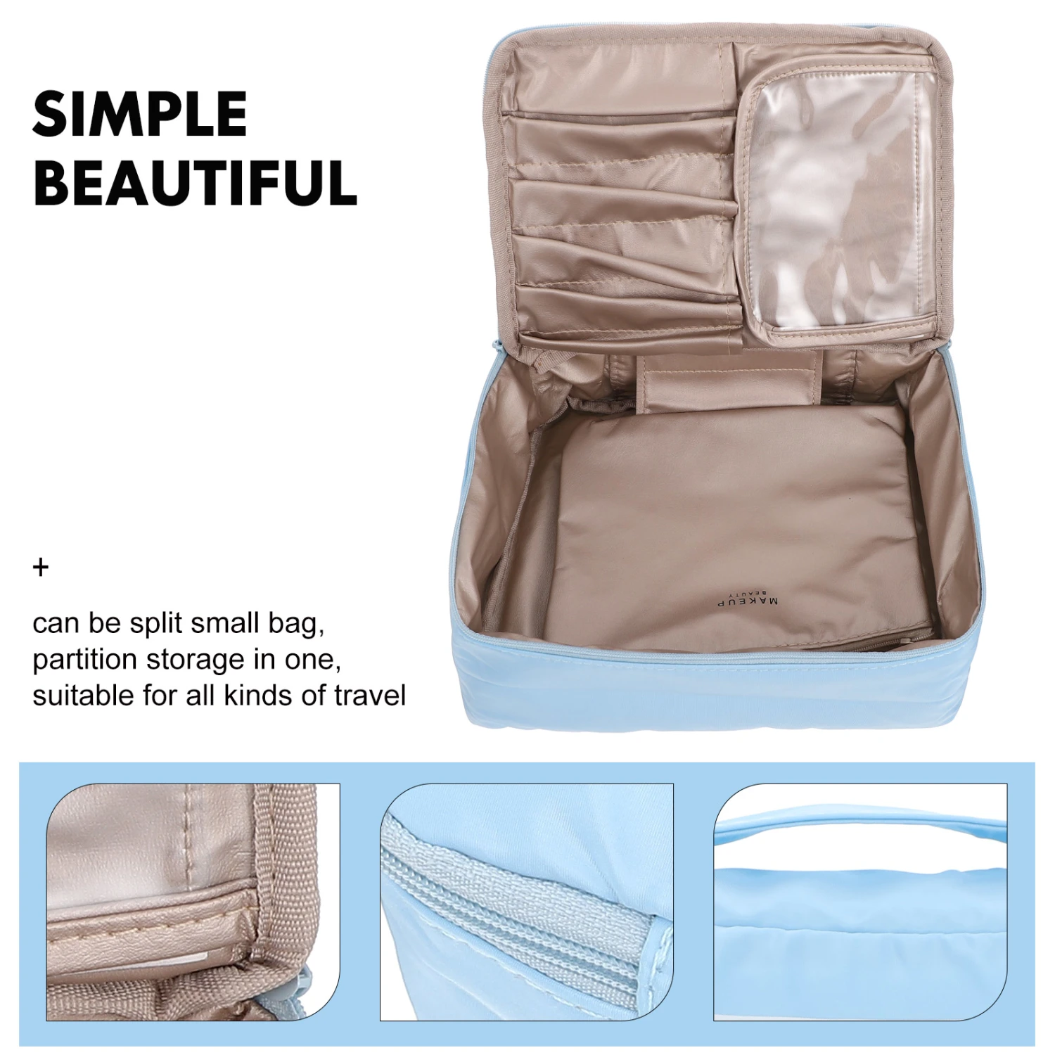 Toiletries Bag Men Women Business Trip Storage Bag Handheld Zipper Makeup Bag