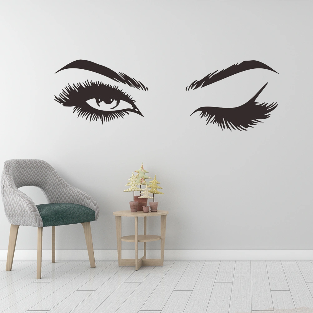 Black Wall Vinyl Decal Home Decor Art Sticker Beauty Salon Mural Art