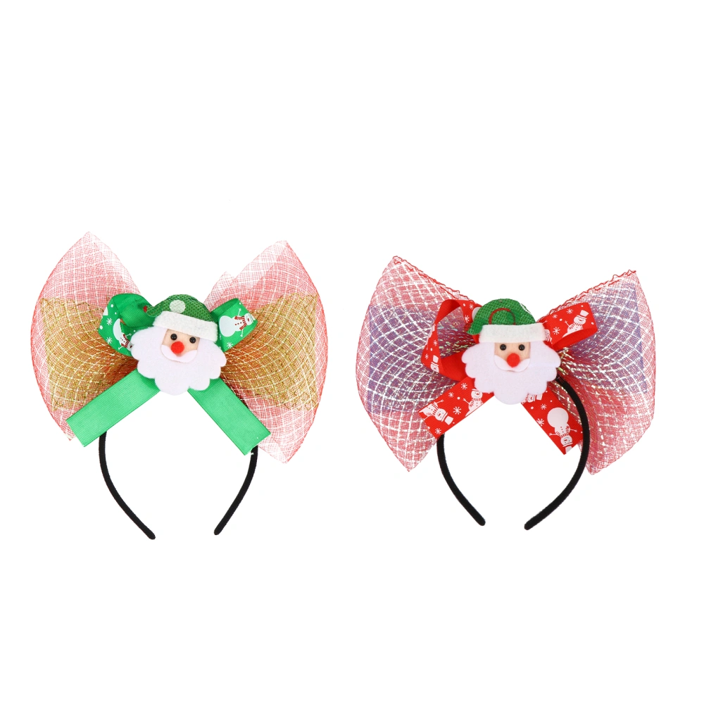 2Pcs Lovely Party Hair Creative Christmas Decorative Headdress Party Prop