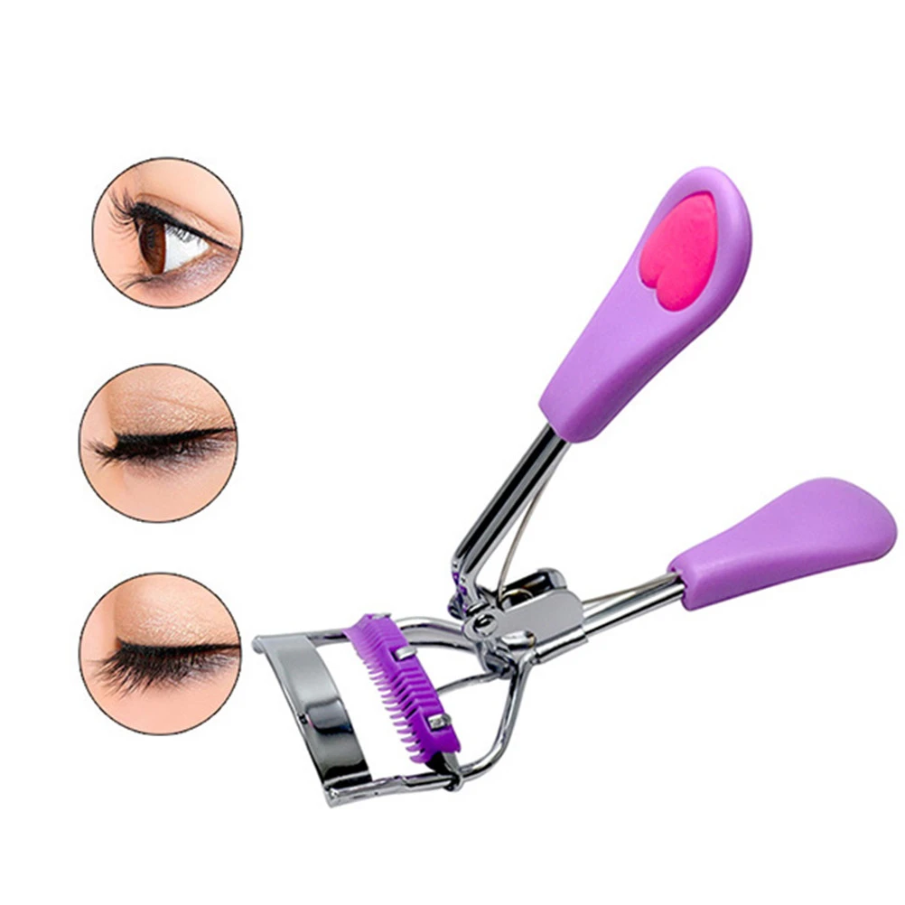 Eyelash Curler Curl Eyelashes & Lash Line in Seconds for Gorgeous Eye Lashes Makeup (Purple & Rose Red)