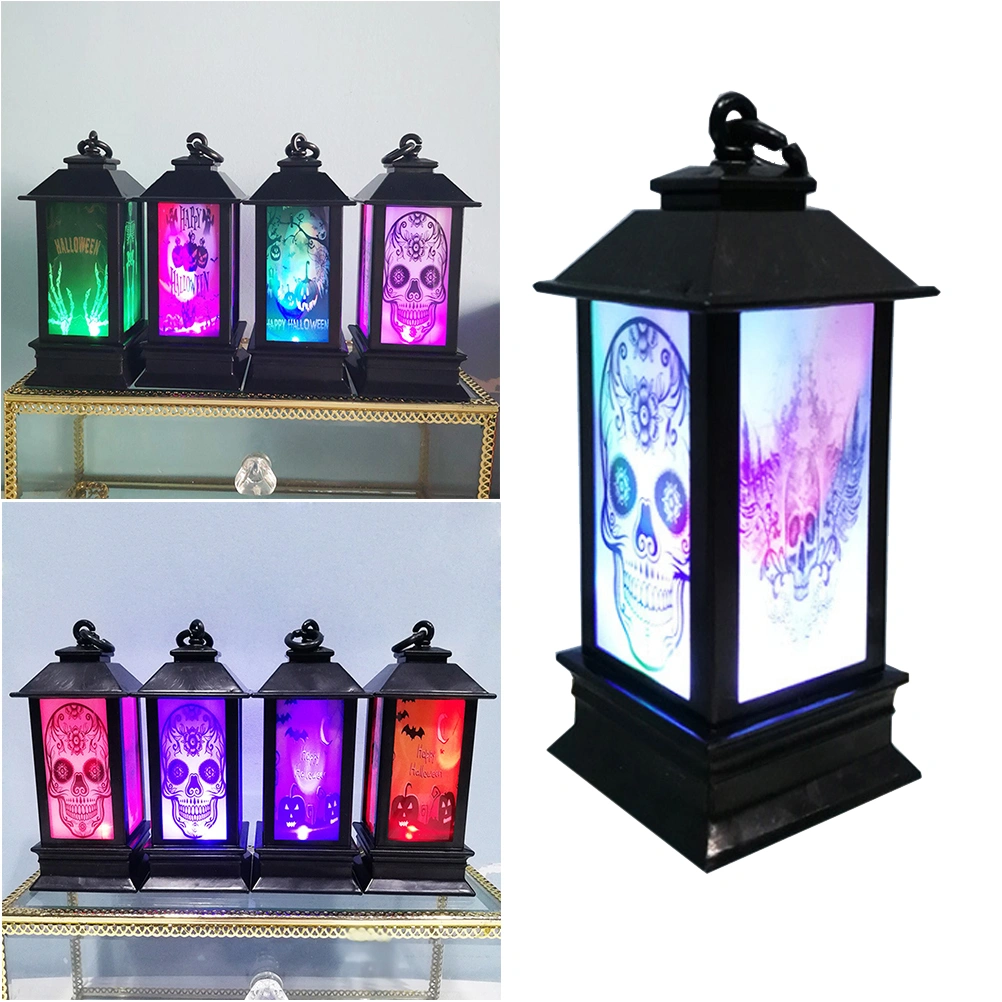 2pcs Halloween Skull Pattern Light LED Light Night Lamp for Party Home Bar