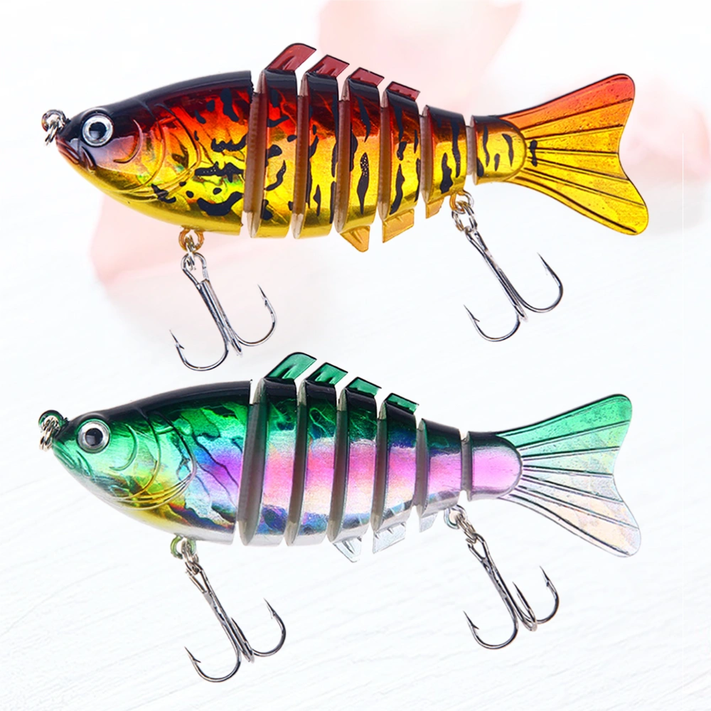 2 Pcs One Set 15.6g/10cm Multi-section Fish Lure Bait Needle Creative Bait Fishing Hooks Simulative Fish Lure Fishing Tackle Prop (Style Number 4 and 5)