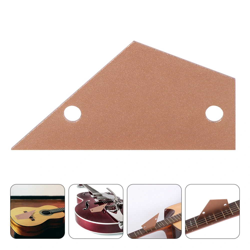 1pc Guitar Fret Rocker Leveling Tool Guitar Bass Fret Leveling Ruler (Golden)