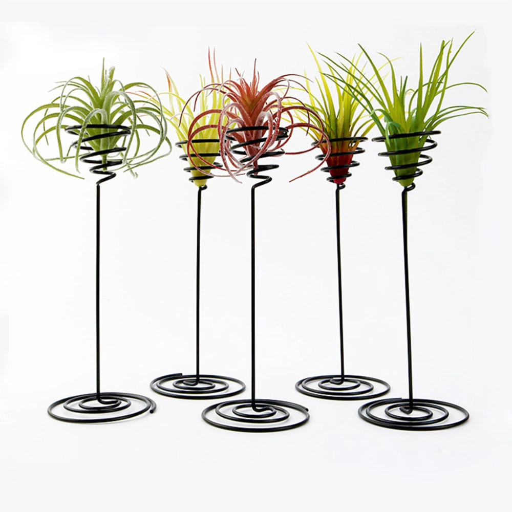 Iron Stand Storage Holder Air Pineapple Base Display Rack Flower Pot Micro Landscape Accessories(Small)