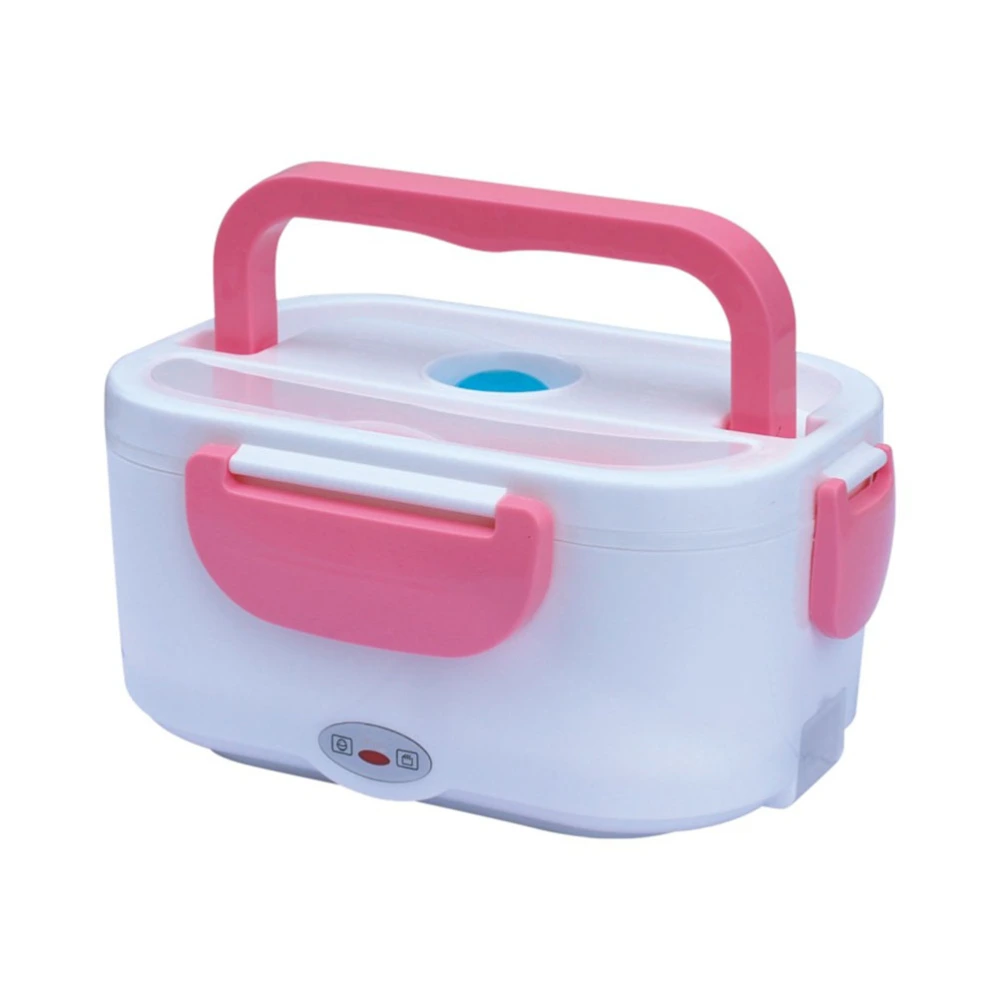 Portable Electric Heating Lunch Box Insulation Launch Box Meal Heater with EU Plug (Pink)