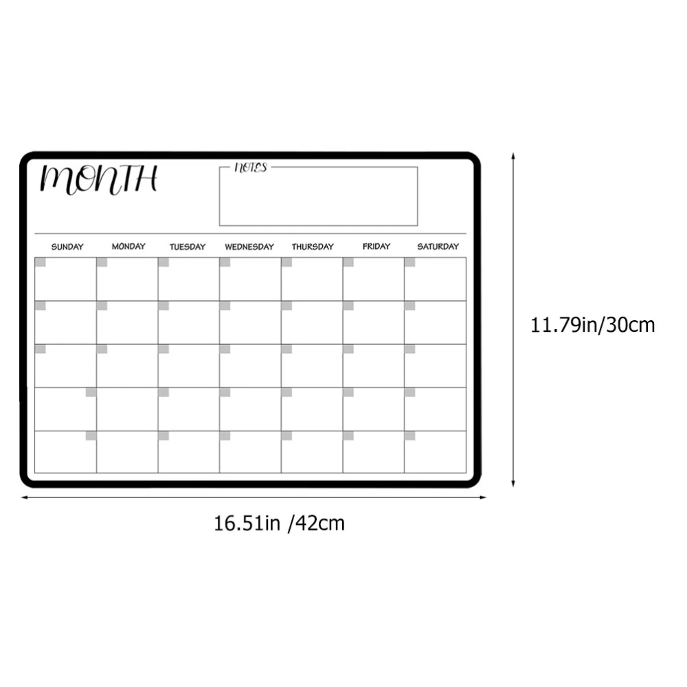 Household Planner Board Erasable Fridge Board Convenient Fridge Calendar Fridge Accessory