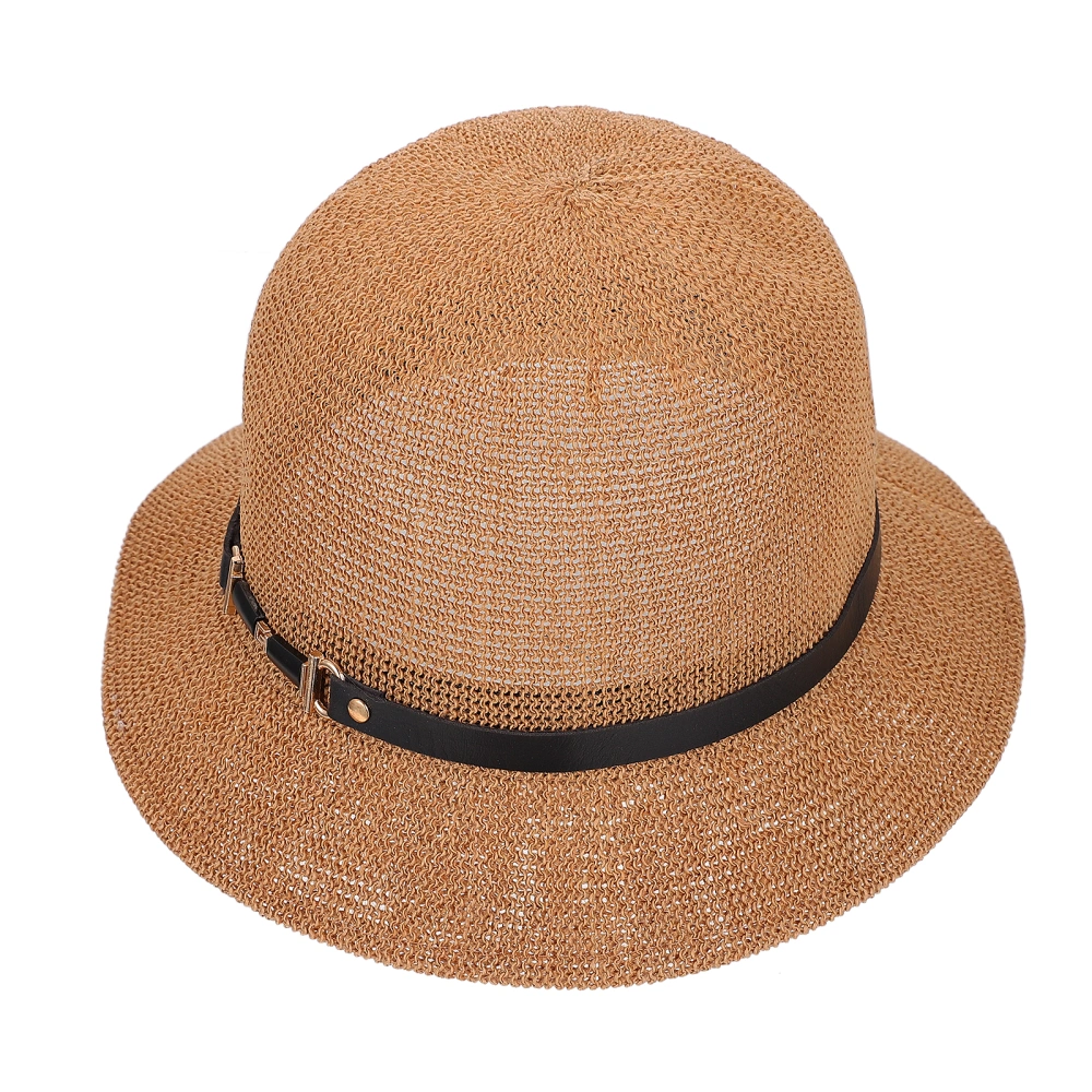 1Pc Practical Travel Sunhat Outdoor Straw Hat Fashion Exquisite Sun Hat