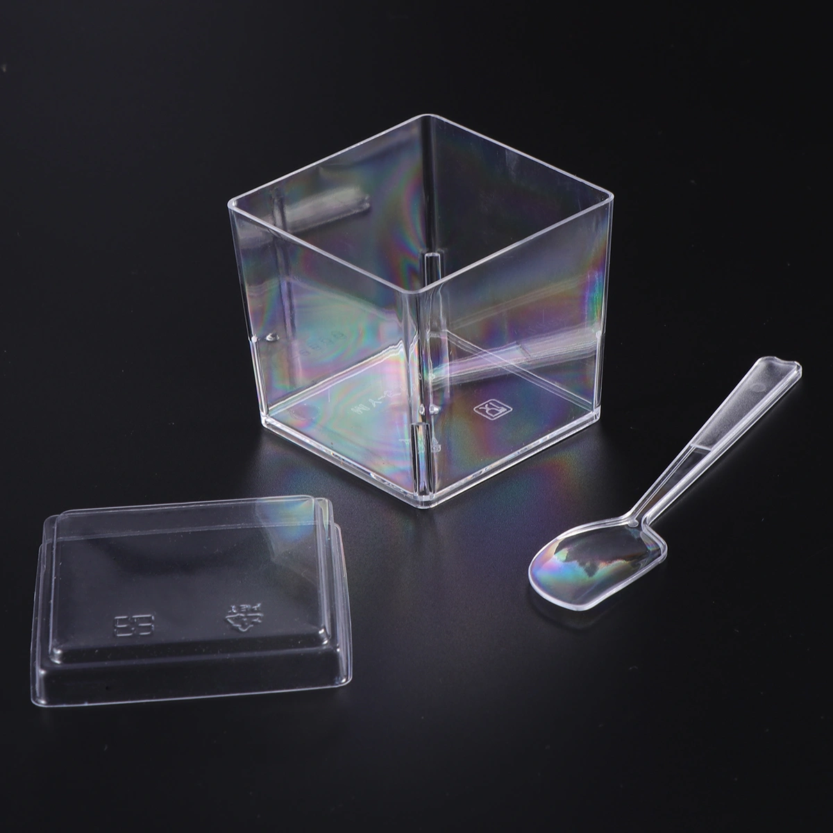 10 Sets 120ML Mini Dessert Cups Appetizer Bowls and Spoons Small Catering Supplies Tasting Glasses Parfait Tumblers for Cake Shop Restaurant Bar (MY-5550)