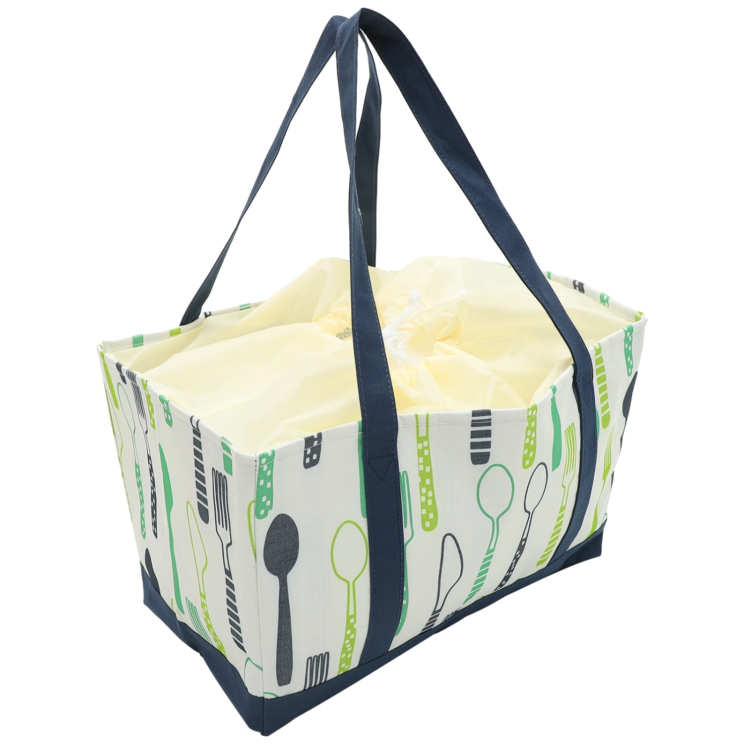 Insulated Picnic Bag Ultra-large Capacity Tote Bag for Picnics Beaches Traveling 30L