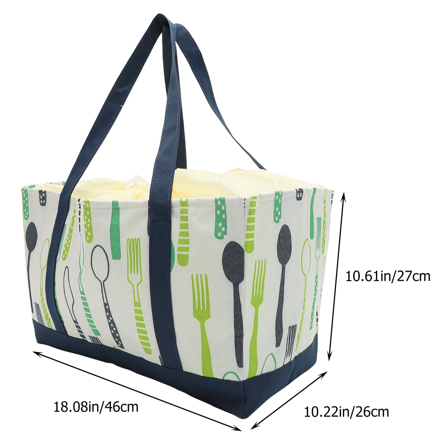 Insulated Picnic Bag Ultra-large Capacity Tote Bag for Picnics Beaches Traveling 30L